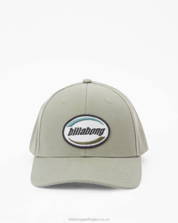 Men Sage Billabong Walled Snapback Hat 80P8868
