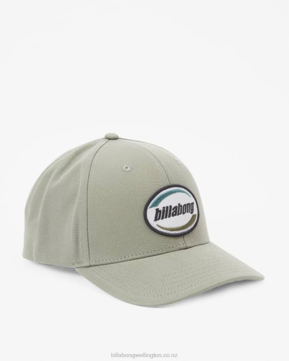 Men Sage Billabong Walled Snapback Hat 80P8868