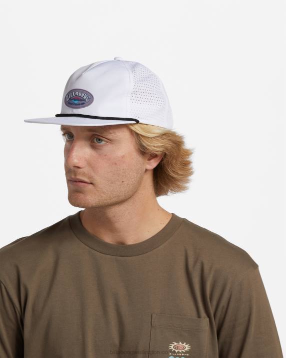 Men White Billabong Range Trucker Hat 80P8686