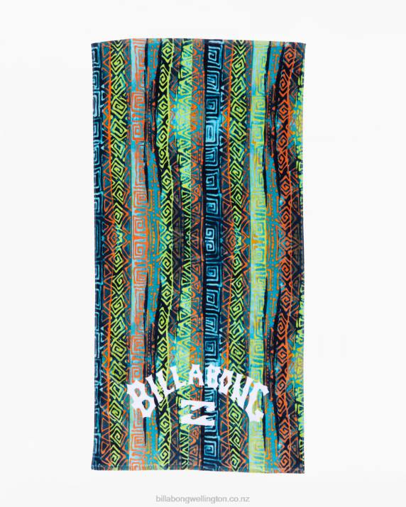 Men Aqua Billabong Waves Beach Towel 80P8684