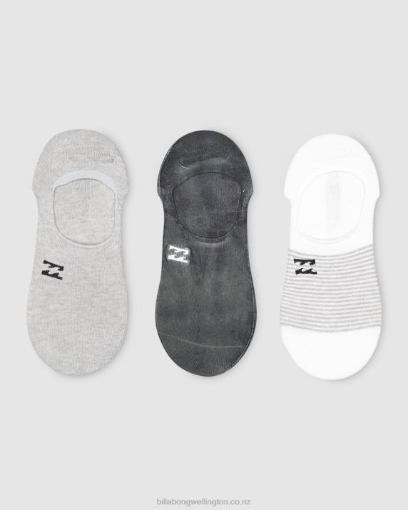 Men Black Billabong All Day Tie-Dye No-Show Socks 80P8750