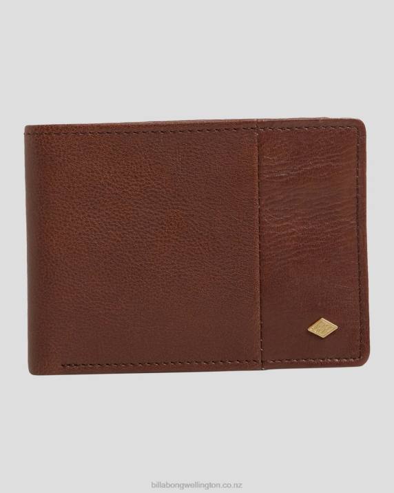 Men Java Grain Billabong Downtown Slim-Line Bi-Fold Wallet 80P8844