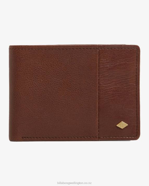 Men Java Grain Billabong Downtown Slim-Line Bi-Fold Wallet 80P8844
