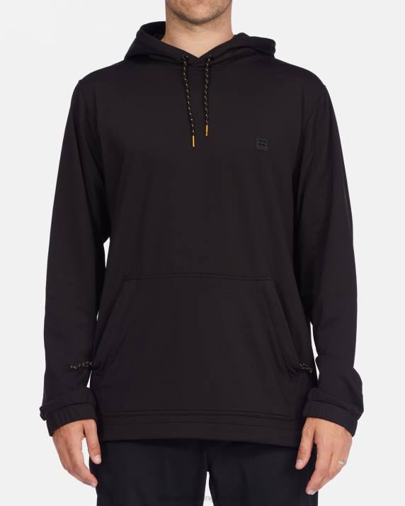 Men Black Billabong A/Div Surftrek Pullover Hoodie 80P8486