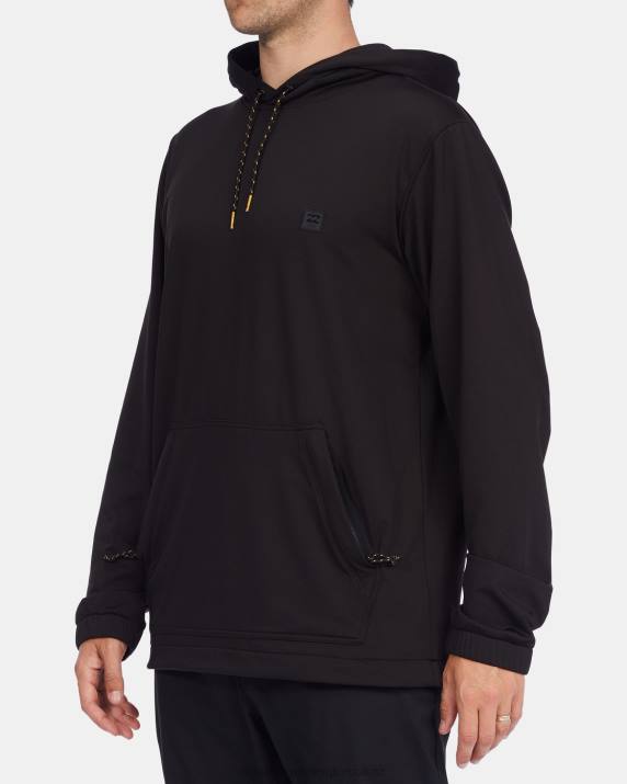 Men Black Billabong A/Div Surftrek Pullover Hoodie 80P8486