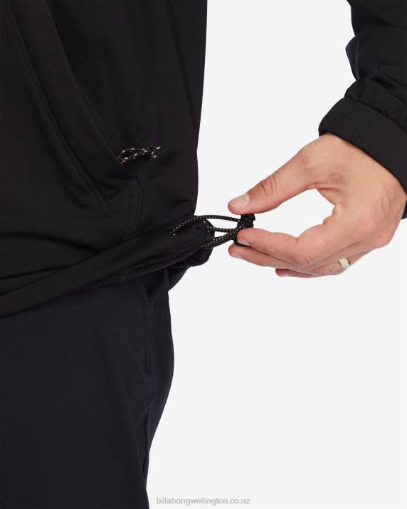 Men Black Billabong A/Div Surftrek Pullover Hoodie 80P8486