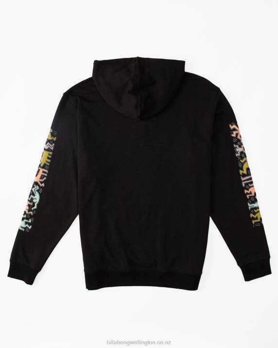 Men Black Billabong Keith Haring Jam Hoodie 80P8221