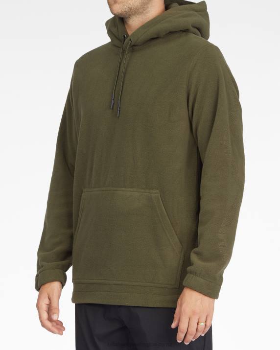 Men Dark Olive Billabong A/Div Furnace Pullover Hoodie 80P8562