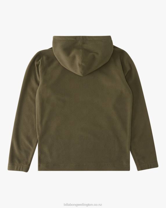 Men Dark Olive Billabong A/Div Furnace Pullover Hoodie 80P8562