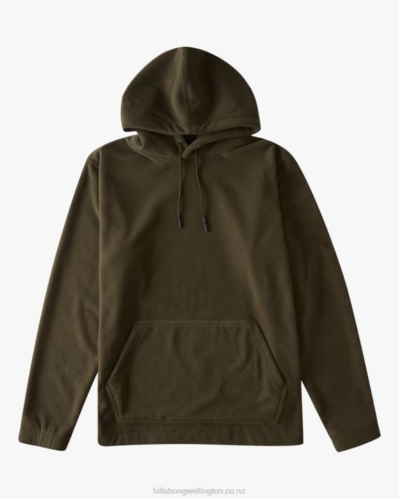 Men Dark Olive Billabong A/Div Furnace Pullover Hoodie 80P8562