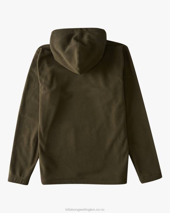 Men Dark Olive Billabong A/Div Furnace Pullover Hoodie 80P8562