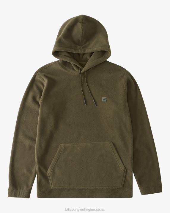 Men Dark Olive Billabong A/Div Furnace Pullover Hoodie 80P8562