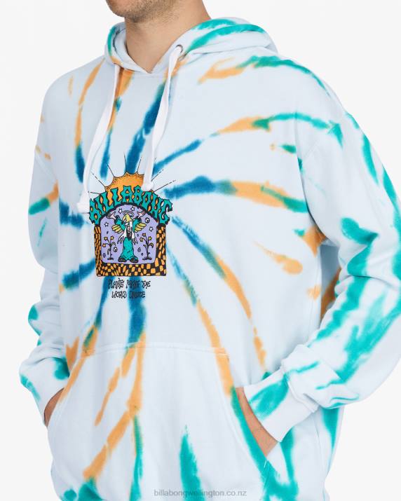 Men Multi Billabong Plants Dance Organic Pullover Hoodie 80P8518