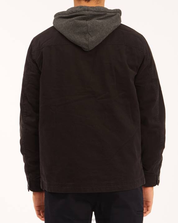 Men Black Billabong Barlow Hooded Jacket 80P8282