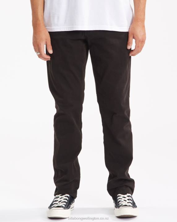 Men Black Billabong 73 Chino Pants 80P8288
