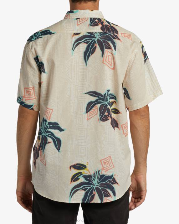 Men Bone Billabong Sundays Short Sleeve Shirt 80P8371