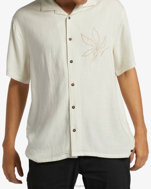 Men Bone Billabong Sundays Vacay Short Sleeve Shirt 80P8393