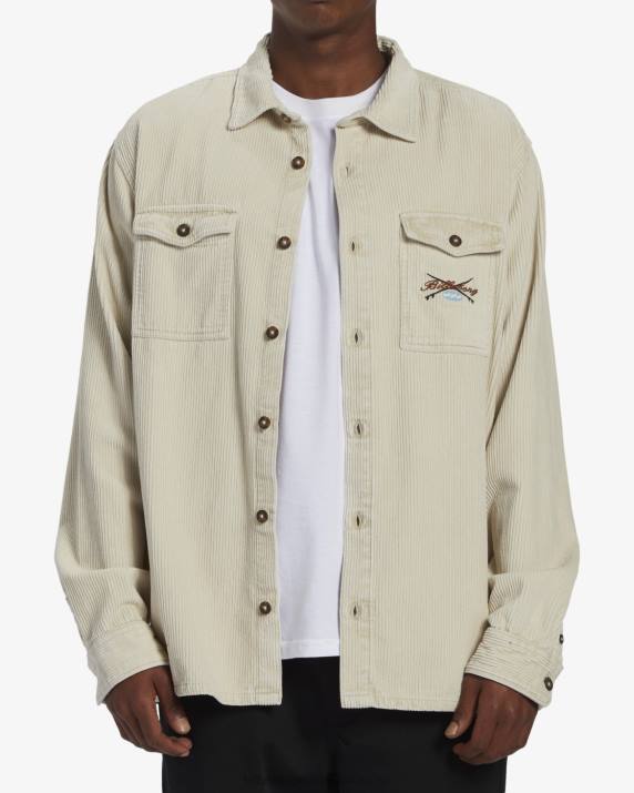 Men Chino Billabong Bong Days Long Sleeve Shirt 80P8396