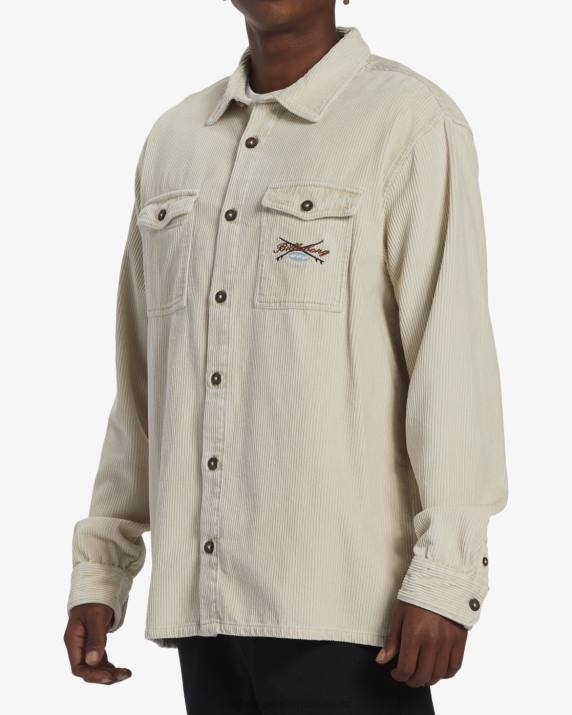 Men Chino Billabong Bong Days Long Sleeve Shirt 80P8396