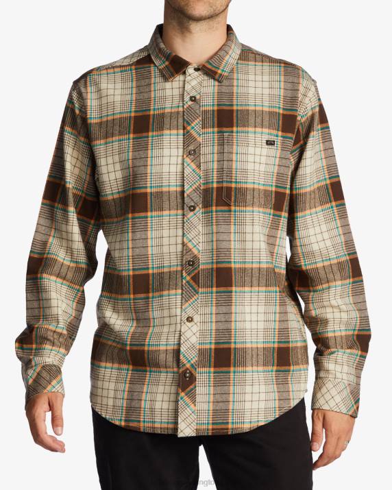 Men Chino Billabong Coastline Flannel Shirt 80P8628