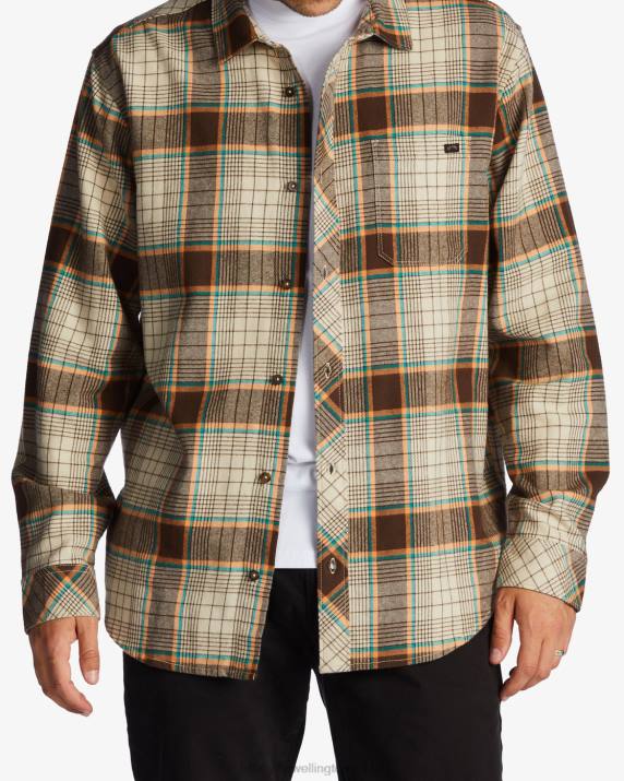 Men Chino Billabong Coastline Flannel Shirt 80P8628