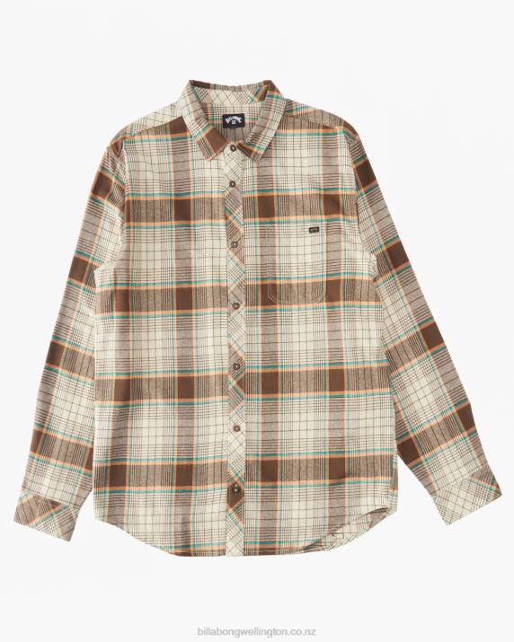 Men Chino Billabong Coastline Flannel Shirt 80P8628