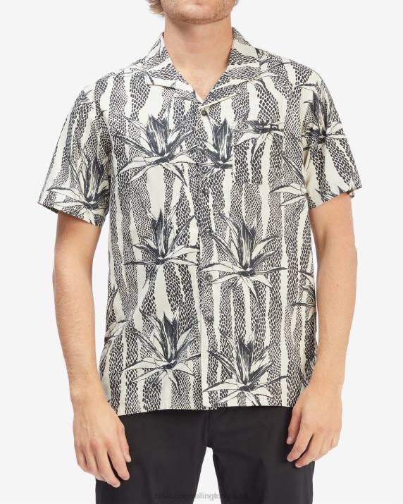 Men Chino Billabong Sundays Vacay Short Sleeve Shirt 80P8582