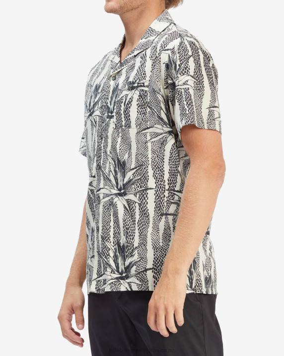 Men Chino Billabong Sundays Vacay Short Sleeve Shirt 80P8582