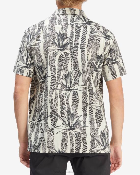 Men Chino Billabong Sundays Vacay Short Sleeve Shirt 80P8582