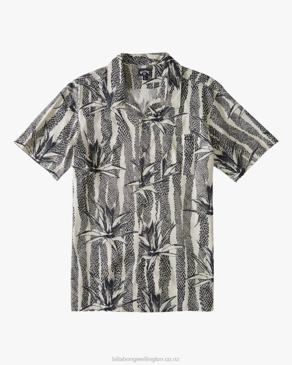 Men Chino Billabong Sundays Vacay Short Sleeve Shirt 80P8582