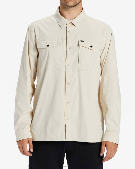 Men Chino Billabong Surftrek Tech Long Sleeve Shirt 80P8493