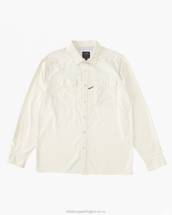 Men Chino Billabong Surftrek Tech Long Sleeve Shirt 80P8493