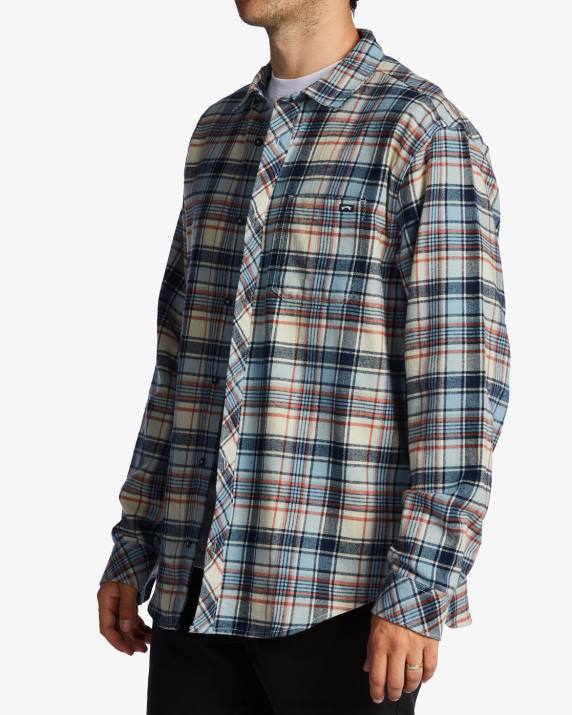 Men Cloud Billabong Coastline Flannel Shirt 80P8548