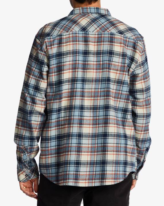 Men Cloud Billabong Coastline Flannel Shirt 80P8548