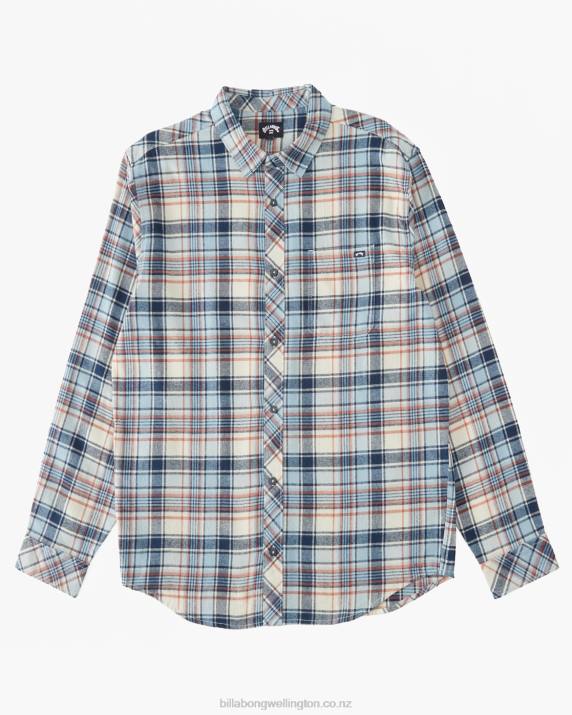Men Cloud Billabong Coastline Flannel Shirt 80P8548