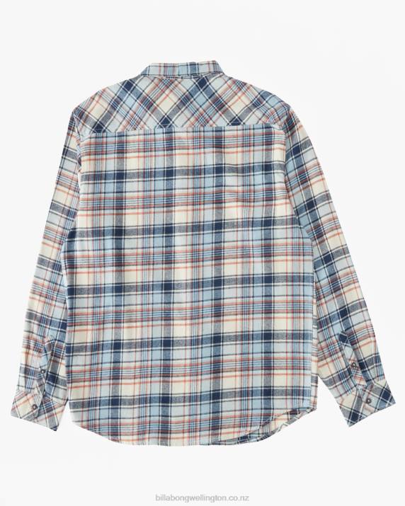 Men Cloud Billabong Coastline Flannel Shirt 80P8548
