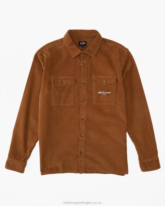 Men Earth Billabong Bong Days Long Sleeve Shirt 80P8611