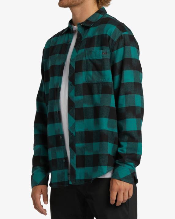 Men Marine Billabong Coastline Flannel Shirt 80P8456
