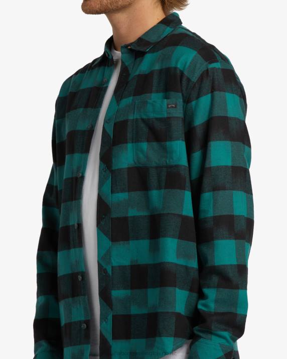 Men Marine Billabong Coastline Flannel Shirt 80P8456