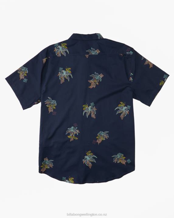 Men Night Billabong Sundays Mini Short Sleeve Shirt 80P8375