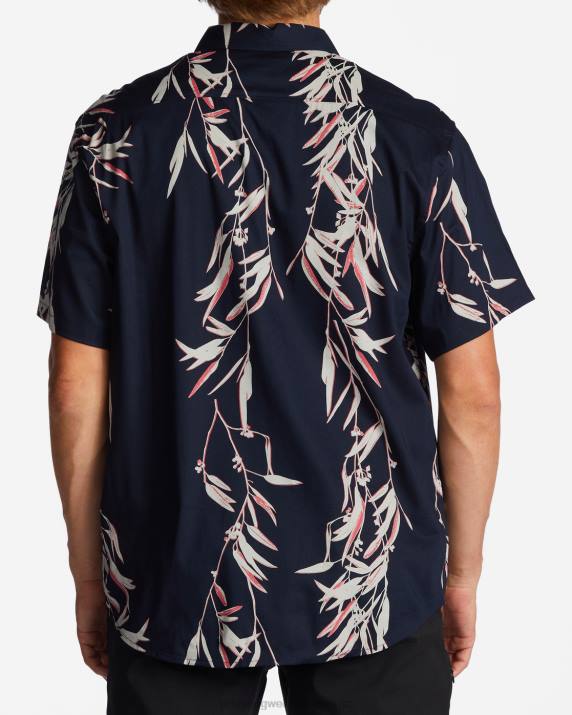 Men Night Billabong Sundays Short Sleeve Shirt 80P8567