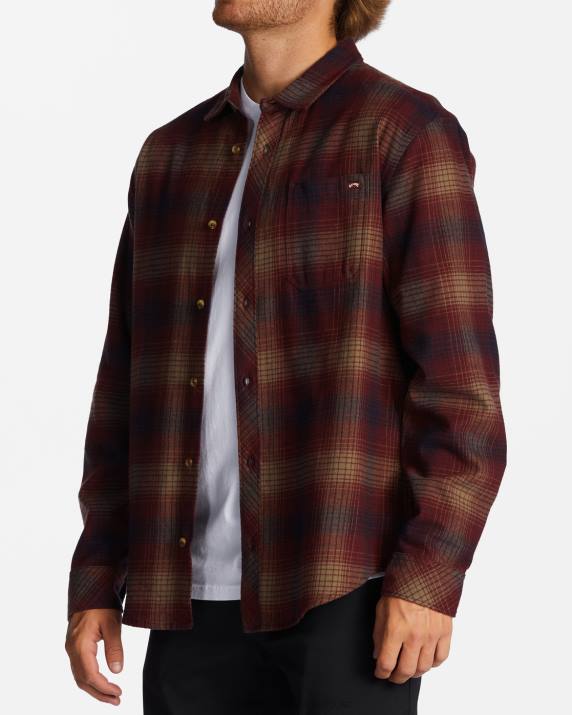 Men Port Billabong Coastline Flannel Shirt 80P8569