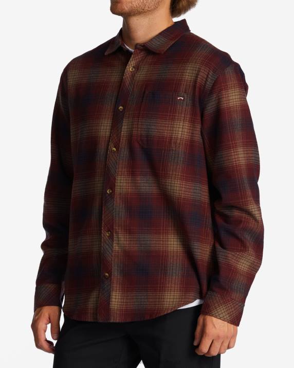 Men Port Billabong Coastline Flannel Shirt 80P8569