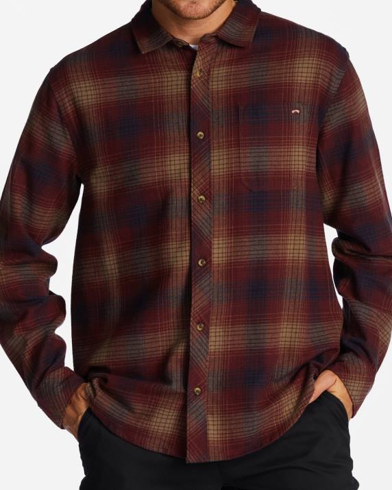 Men Port Billabong Coastline Flannel Shirt 80P8569