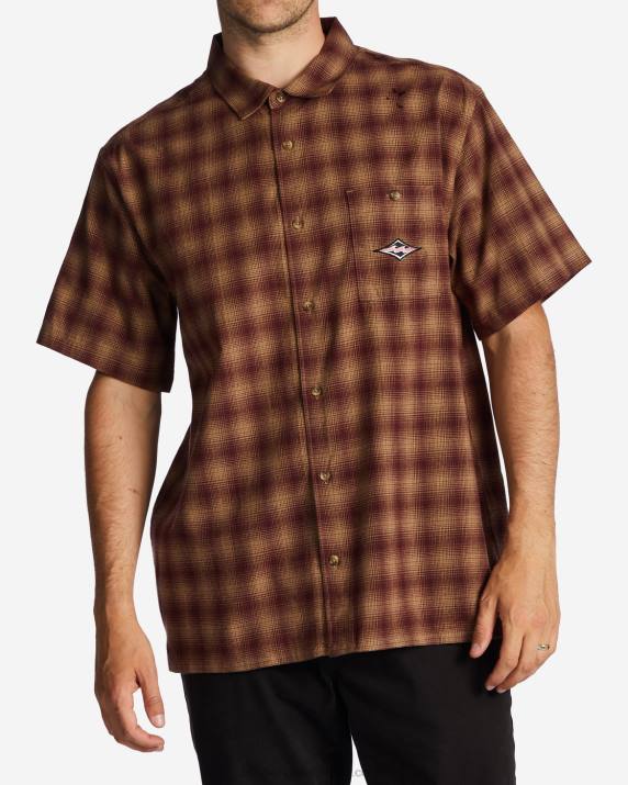 Men Port Billabong Daybreak Short Sleeve Shirt 80P8622
