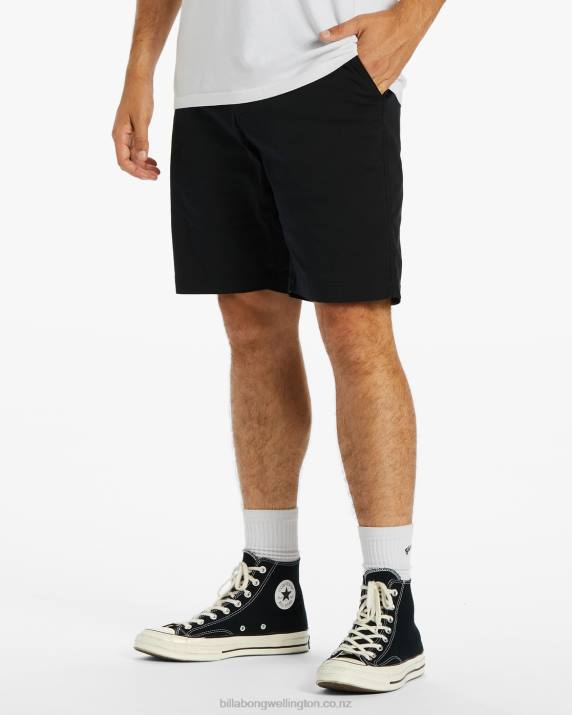 Men Black Billabong Carter Performance 20'' Shorts 80P8527