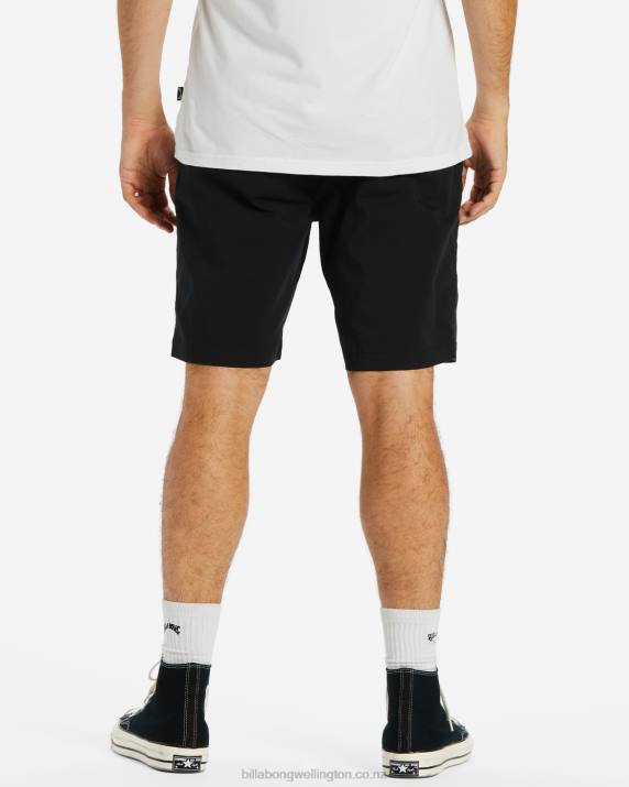 Men Black Billabong Carter Performance 20'' Shorts 80P8527