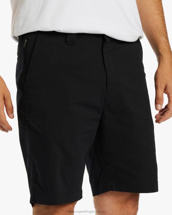 Men Black Billabong Carter Performance 20'' Shorts 80P8527