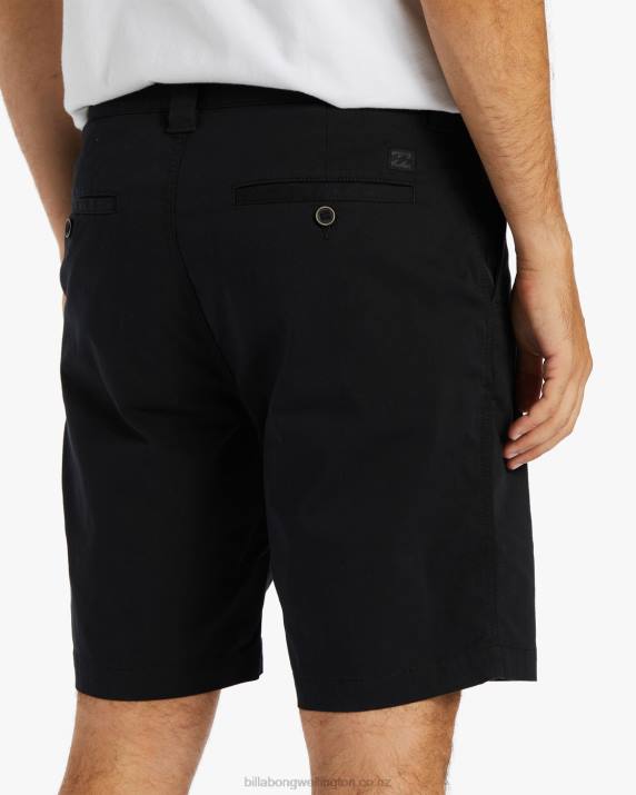 Men Black Billabong Carter Performance 20'' Shorts 80P8527