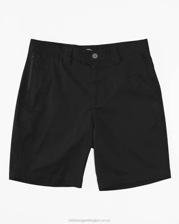 Men Black Billabong Carter Performance 20'' Shorts 80P8527